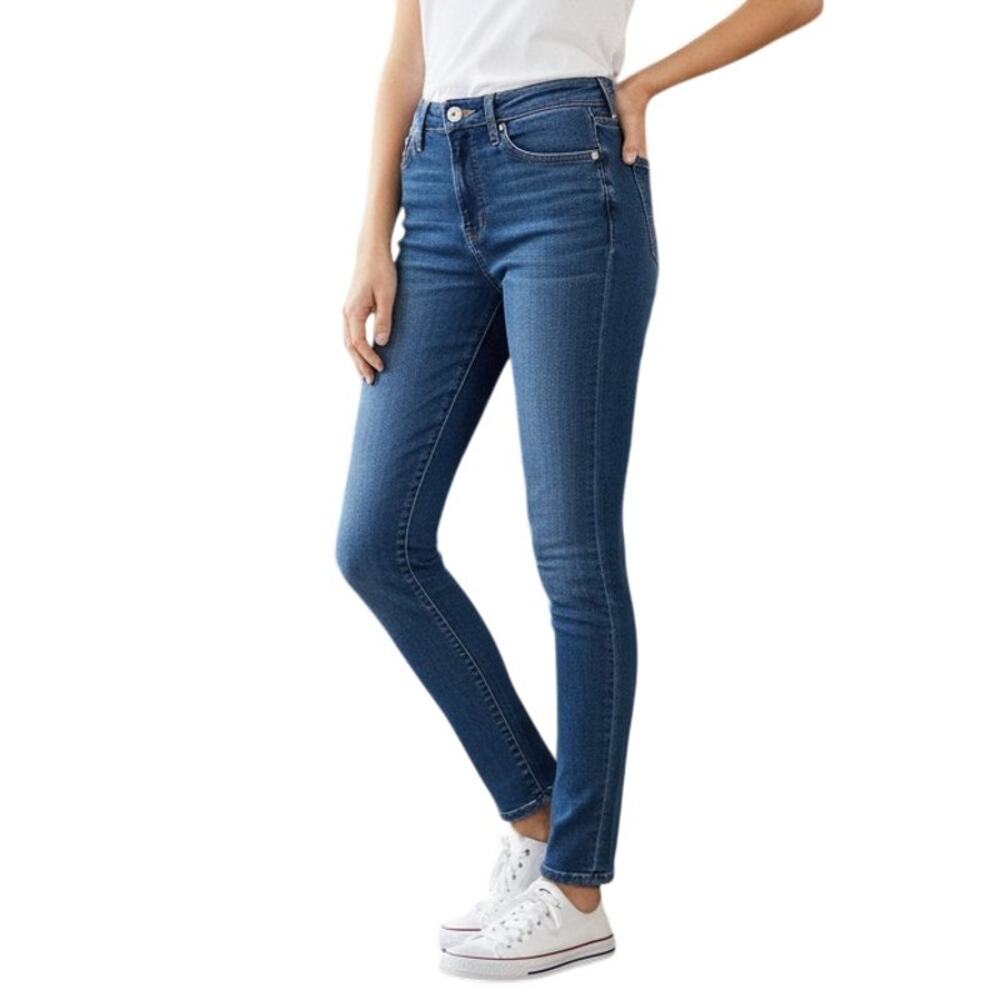 J.Crew Dry Den Blue Wash Curvy Toothpick Jeans, US24